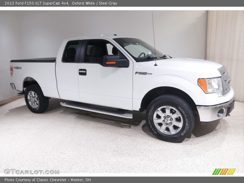 Oxford White / Steel Gray 2013 Ford F150 XLT SuperCab 4x4