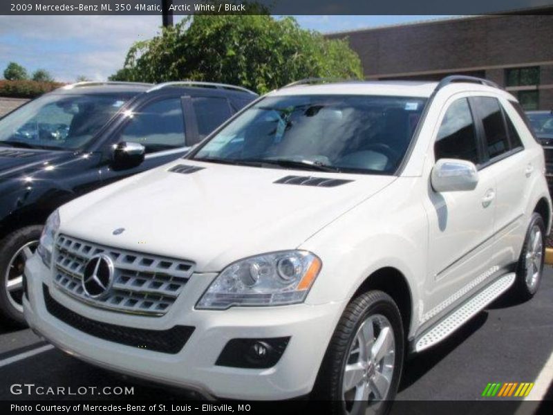 Arctic White / Black 2009 Mercedes-Benz ML 350 4Matic