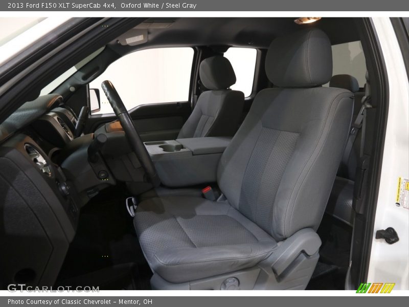 Oxford White / Steel Gray 2013 Ford F150 XLT SuperCab 4x4