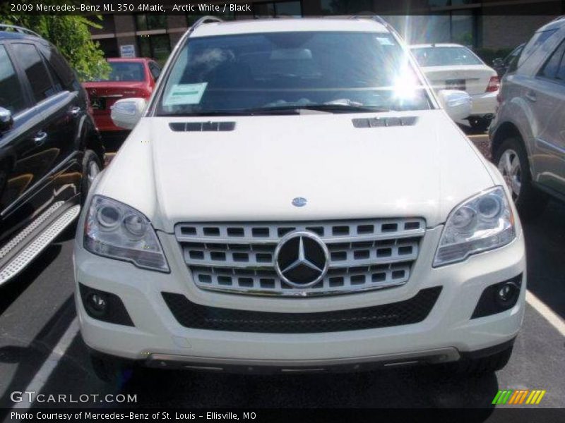 Arctic White / Black 2009 Mercedes-Benz ML 350 4Matic