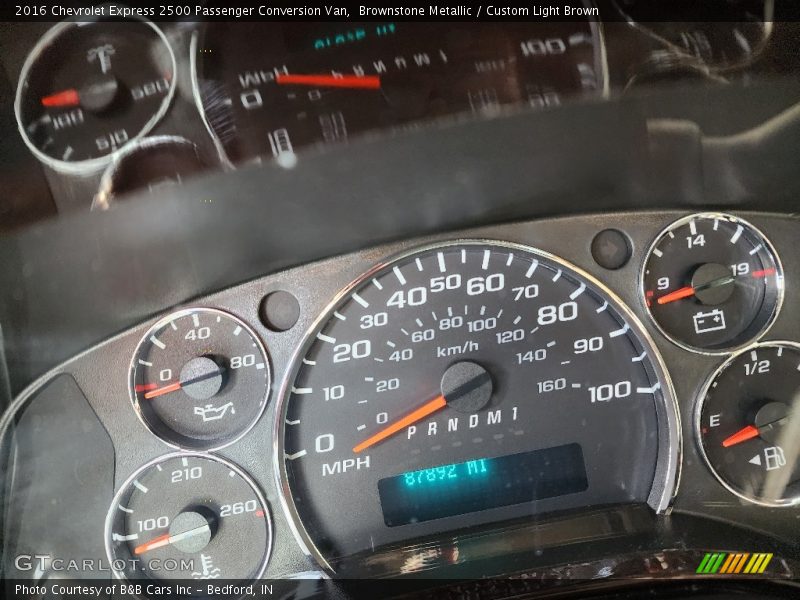  2016 Express 2500 Passenger Conversion Van 2500 Passenger Conversion Van Gauges