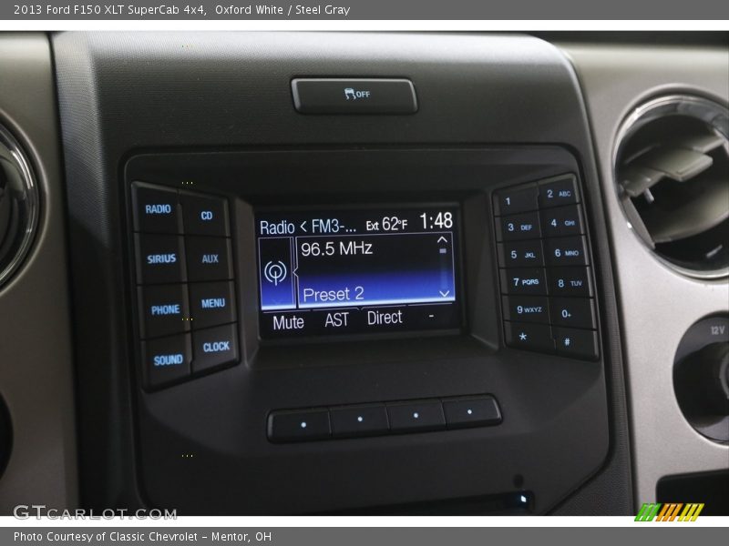 Oxford White / Steel Gray 2013 Ford F150 XLT SuperCab 4x4