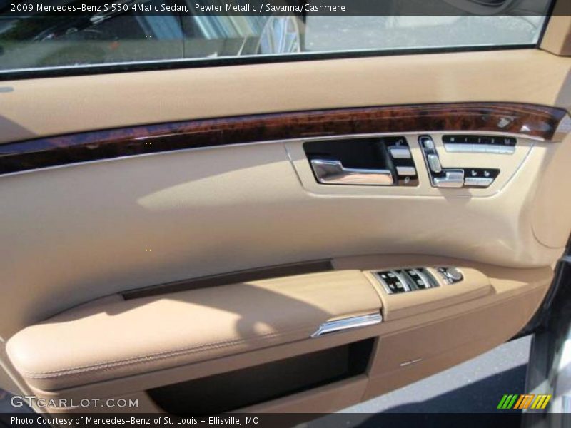 Pewter Metallic / Savanna/Cashmere 2009 Mercedes-Benz S 550 4Matic Sedan