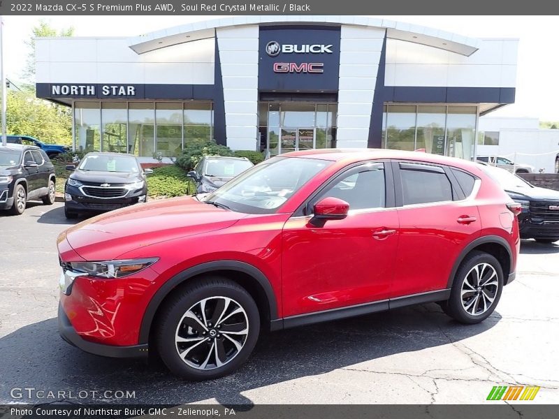 Soul Red Crystal Metallic / Black 2022 Mazda CX-5 S Premium Plus AWD