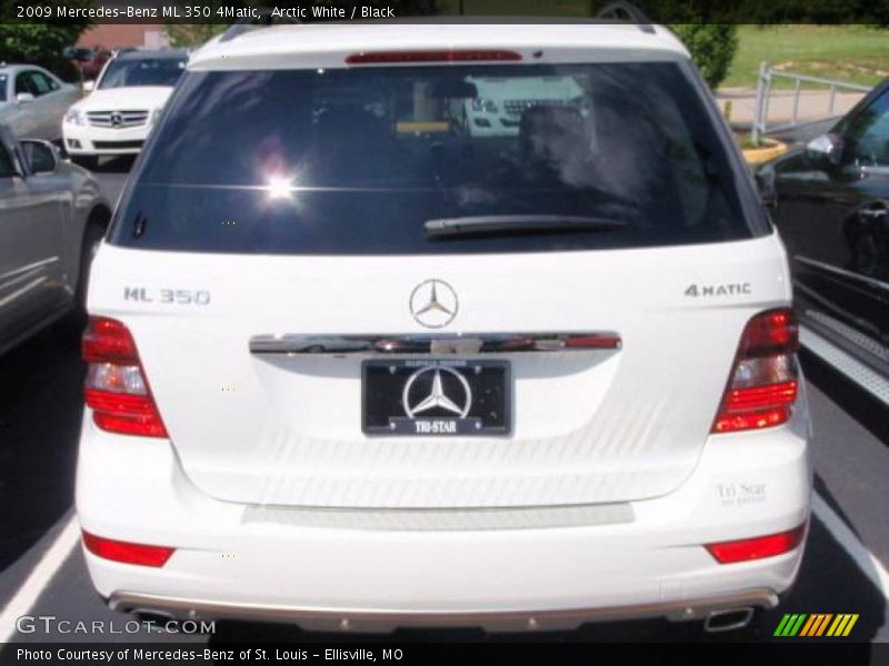 Arctic White / Black 2009 Mercedes-Benz ML 350 4Matic
