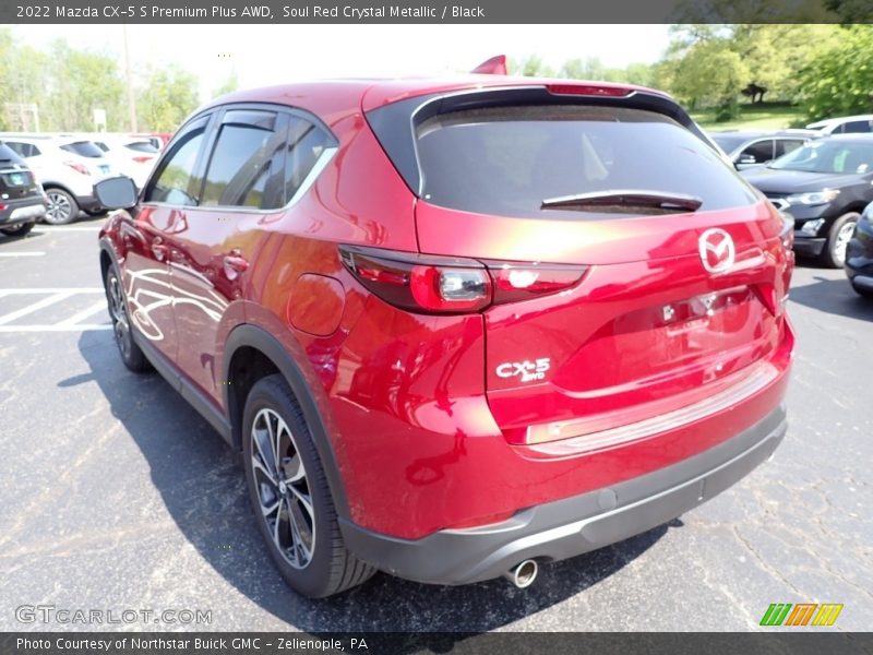 Soul Red Crystal Metallic / Black 2022 Mazda CX-5 S Premium Plus AWD