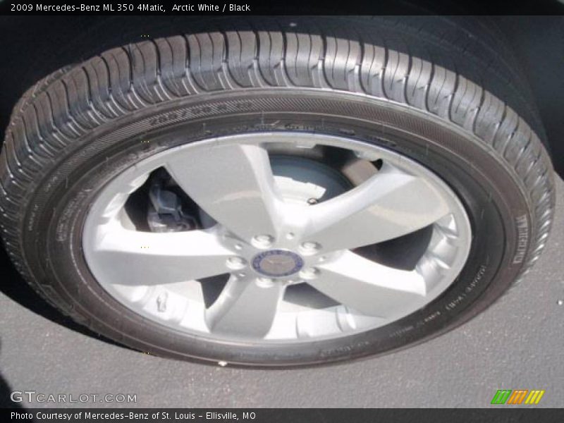 Arctic White / Black 2009 Mercedes-Benz ML 350 4Matic
