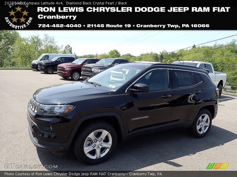 Diamond Black Crystal Pearl / Black 2023 Jeep Compass Latitude 4x4