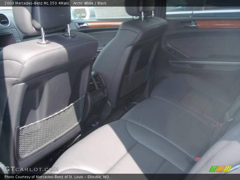 Arctic White / Black 2009 Mercedes-Benz ML 350 4Matic