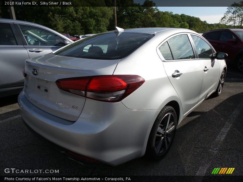 Silky Silver / Black 2018 Kia Forte EX