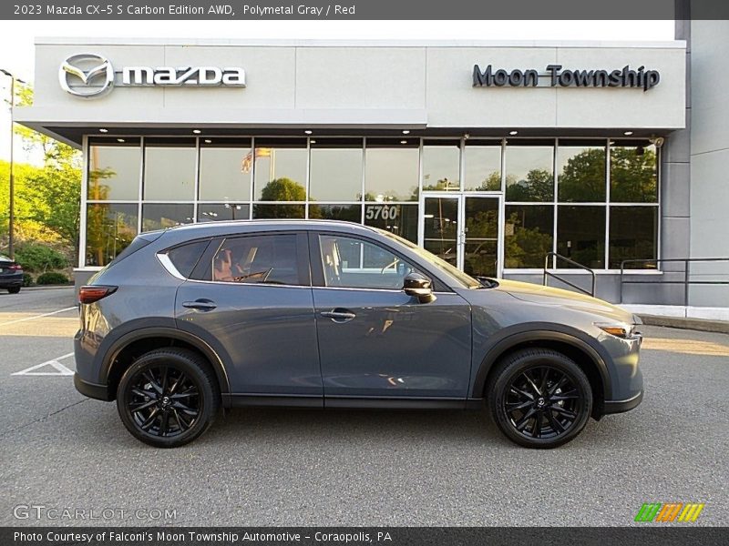 Polymetal Gray / Red 2023 Mazda CX-5 S Carbon Edition AWD