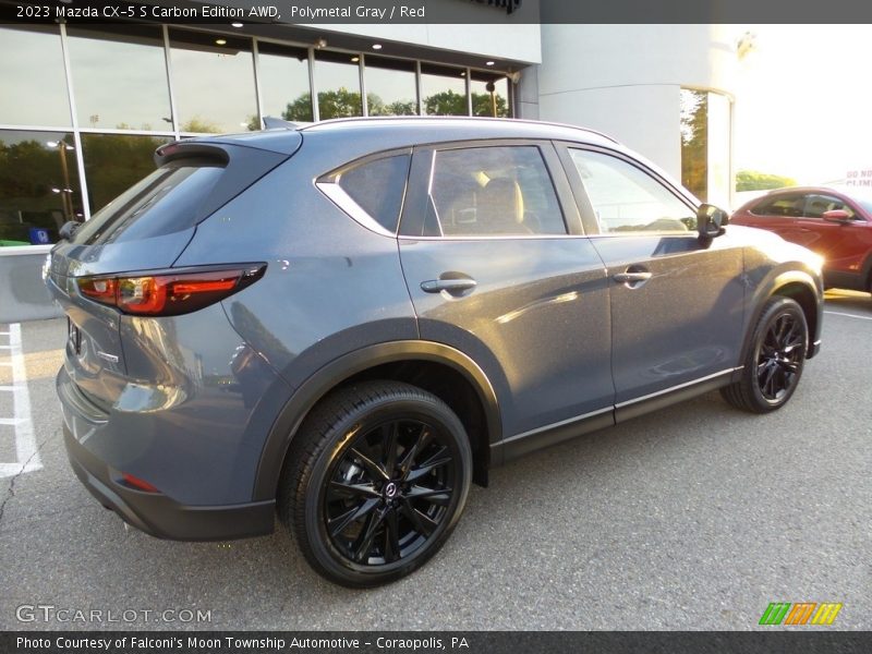 Polymetal Gray / Red 2023 Mazda CX-5 S Carbon Edition AWD