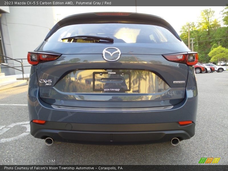Polymetal Gray / Red 2023 Mazda CX-5 S Carbon Edition AWD