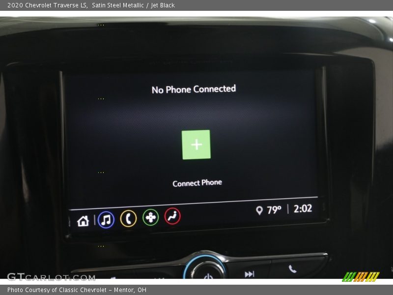 Satin Steel Metallic / Jet Black 2020 Chevrolet Traverse LS