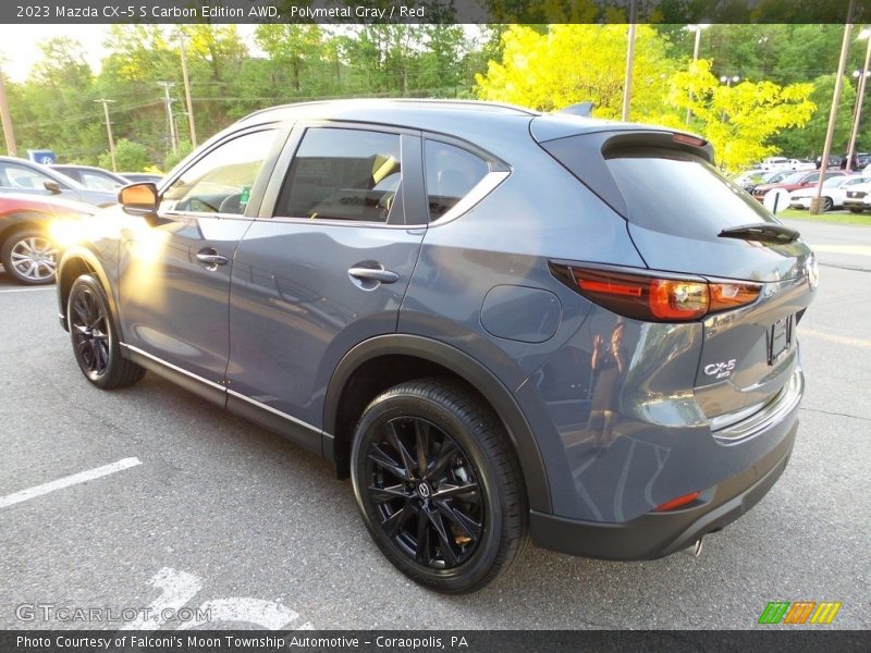 Polymetal Gray / Red 2023 Mazda CX-5 S Carbon Edition AWD