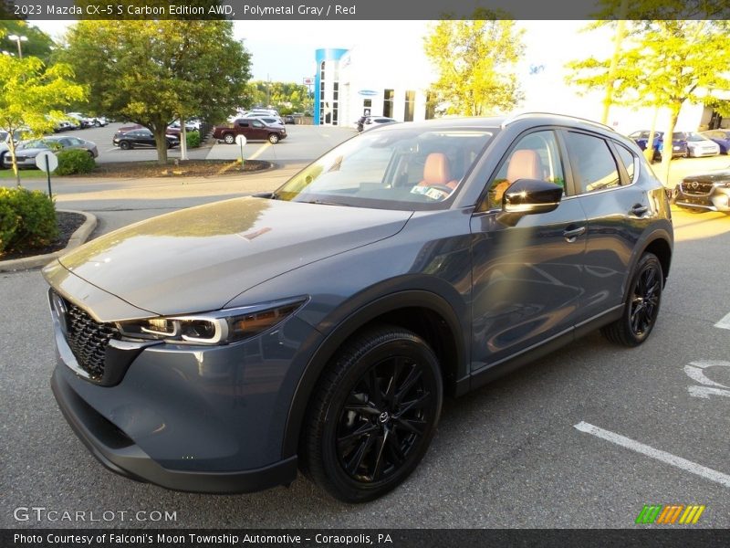 Polymetal Gray / Red 2023 Mazda CX-5 S Carbon Edition AWD
