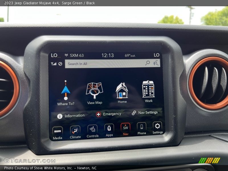 Controls of 2023 Gladiator Mojave 4x4