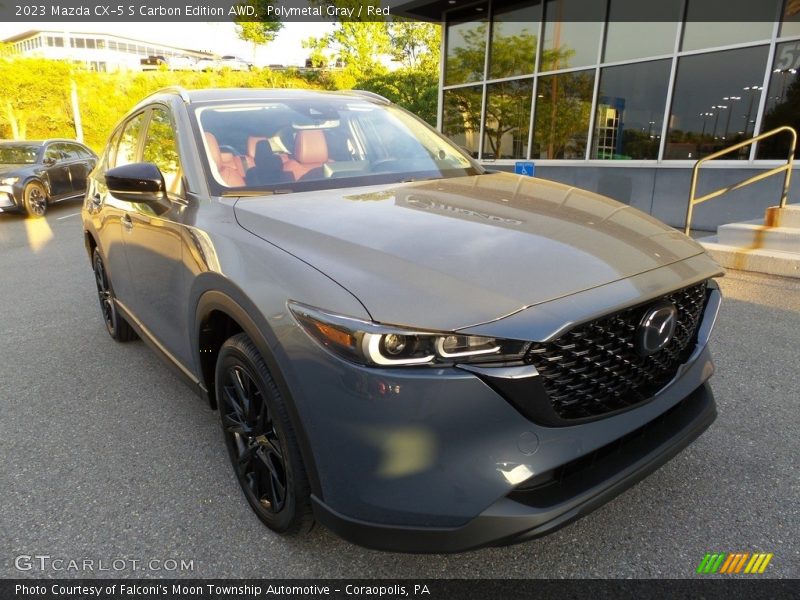 Polymetal Gray / Red 2023 Mazda CX-5 S Carbon Edition AWD