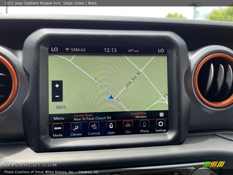 Navigation of 2023 Gladiator Mojave 4x4
