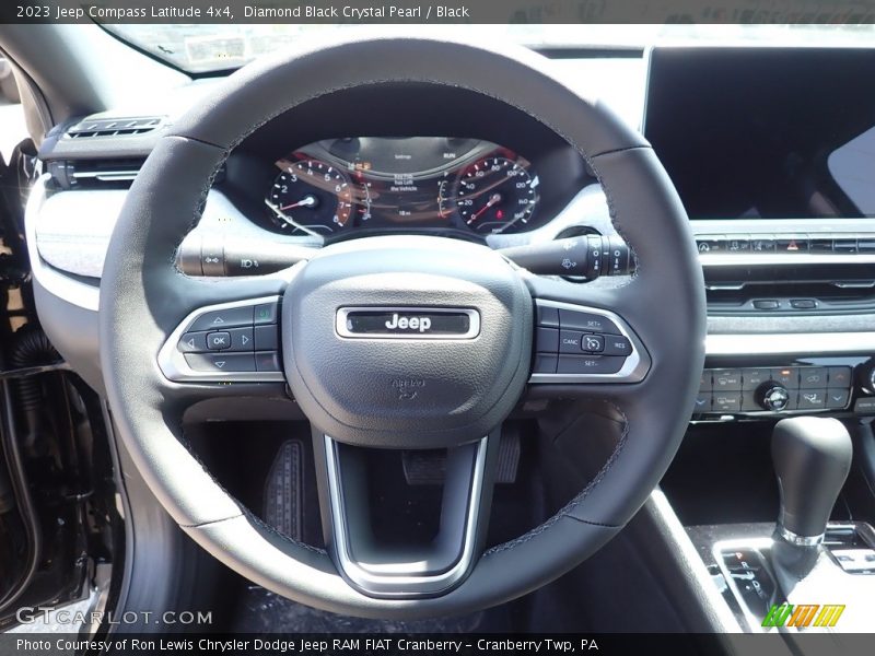 Diamond Black Crystal Pearl / Black 2023 Jeep Compass Latitude 4x4