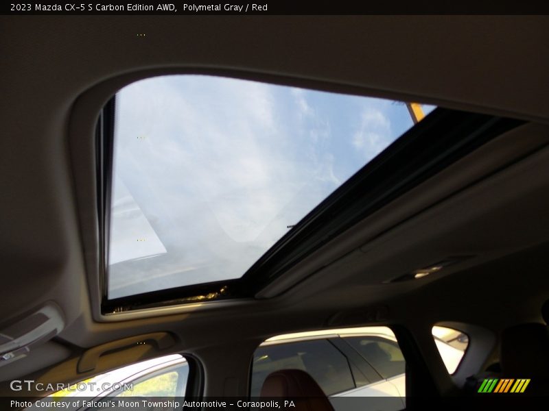 Polymetal Gray / Red 2023 Mazda CX-5 S Carbon Edition AWD