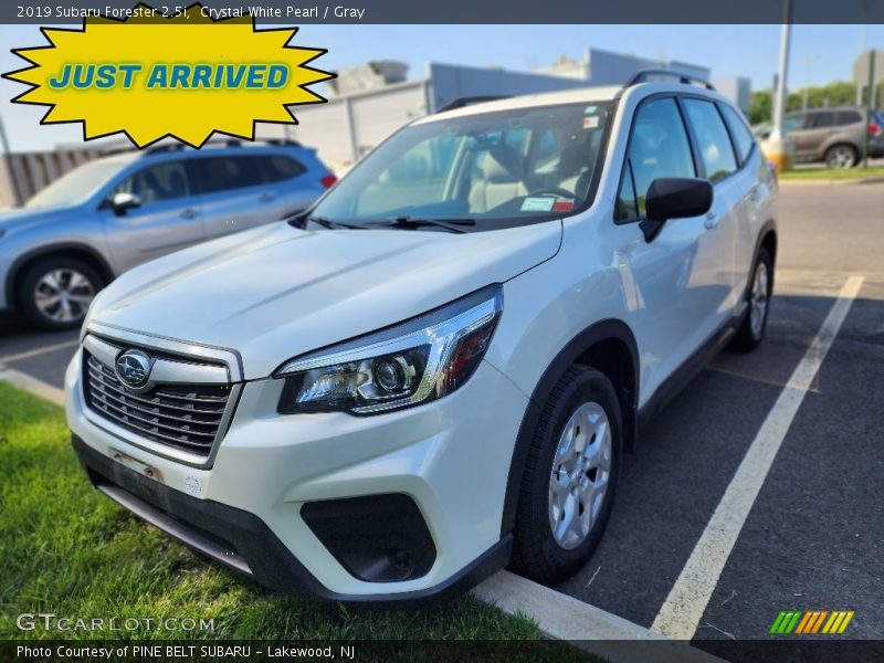 Crystal White Pearl / Gray 2019 Subaru Forester 2.5i