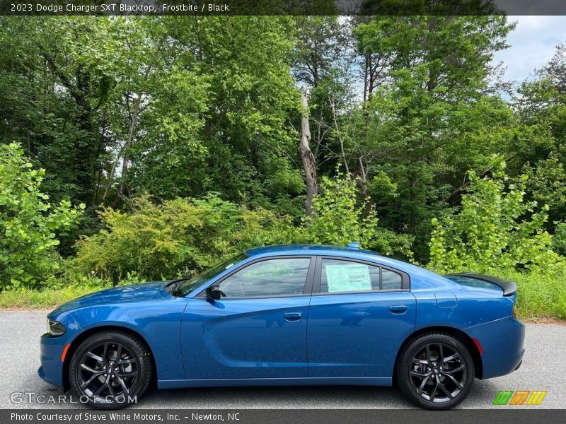 Frostbite / Black 2023 Dodge Charger SXT Blacktop