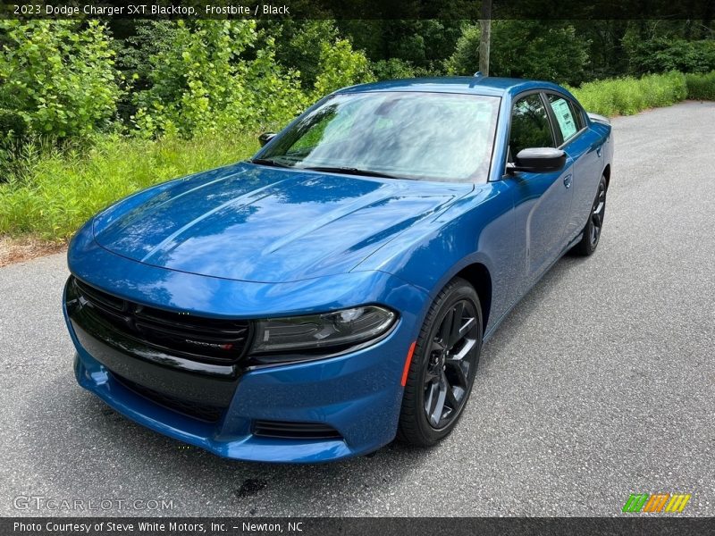 Frostbite / Black 2023 Dodge Charger SXT Blacktop
