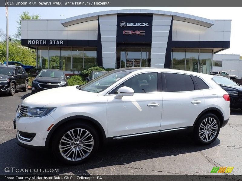 White Platinum / Hazelnut 2016 Lincoln MKX Reserve AWD