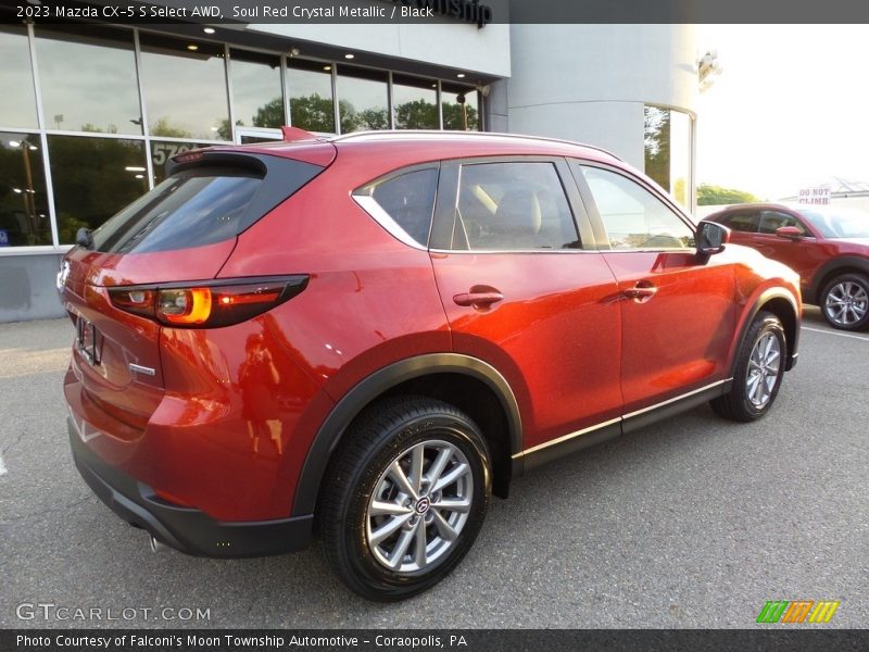 Soul Red Crystal Metallic / Black 2023 Mazda CX-5 S Select AWD