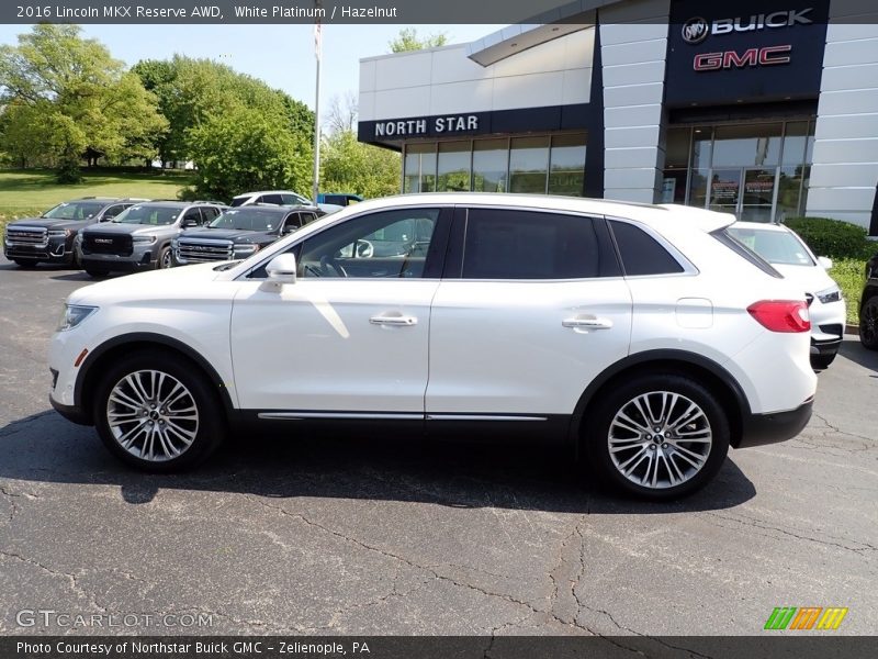 White Platinum / Hazelnut 2016 Lincoln MKX Reserve AWD