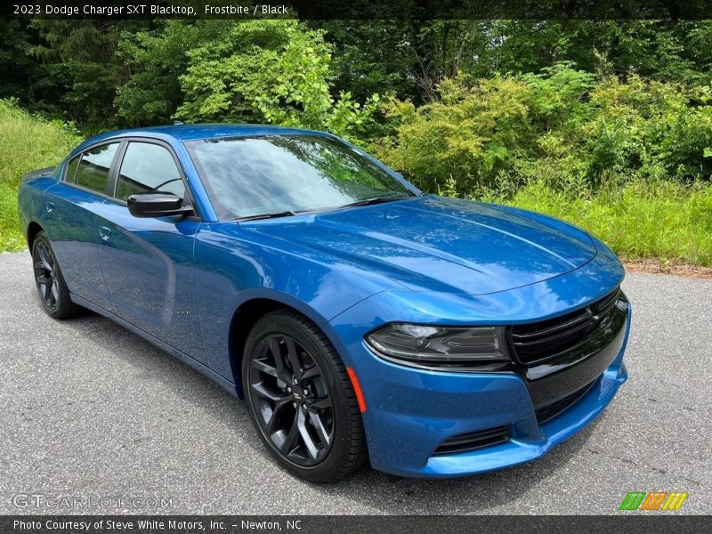 Frostbite / Black 2023 Dodge Charger SXT Blacktop