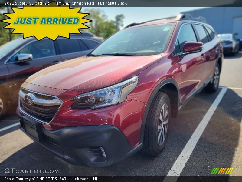 Crimson Red Pearl / Slate Black 2021 Subaru Outback 2.5i Premium
