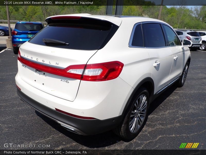 White Platinum / Hazelnut 2016 Lincoln MKX Reserve AWD