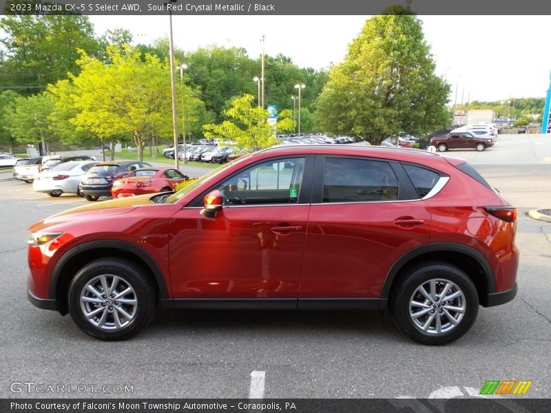 Soul Red Crystal Metallic / Black 2023 Mazda CX-5 S Select AWD