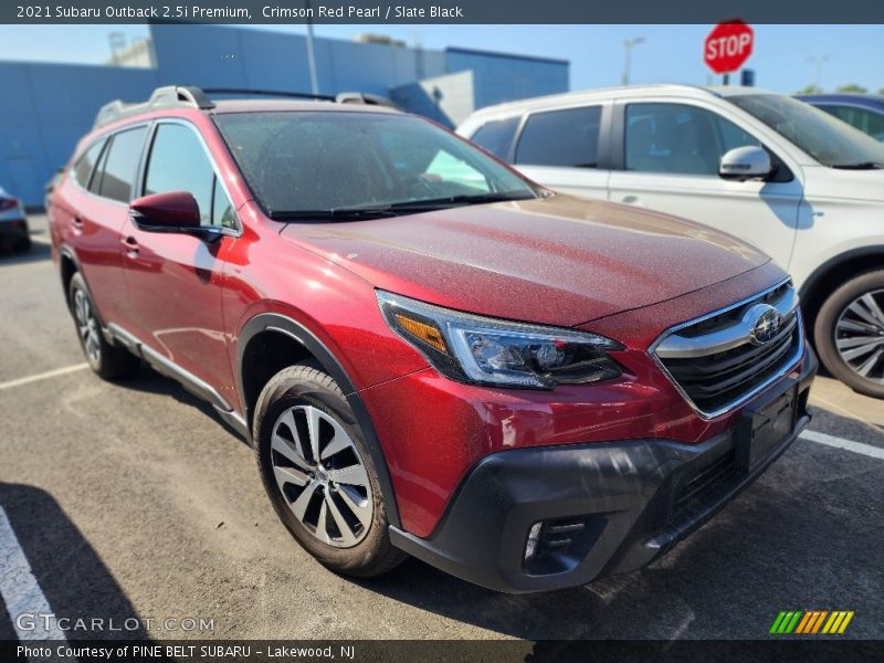 Crimson Red Pearl / Slate Black 2021 Subaru Outback 2.5i Premium