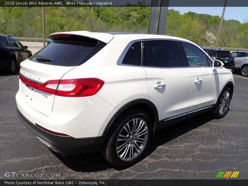 White Platinum / Hazelnut 2016 Lincoln MKX Reserve AWD