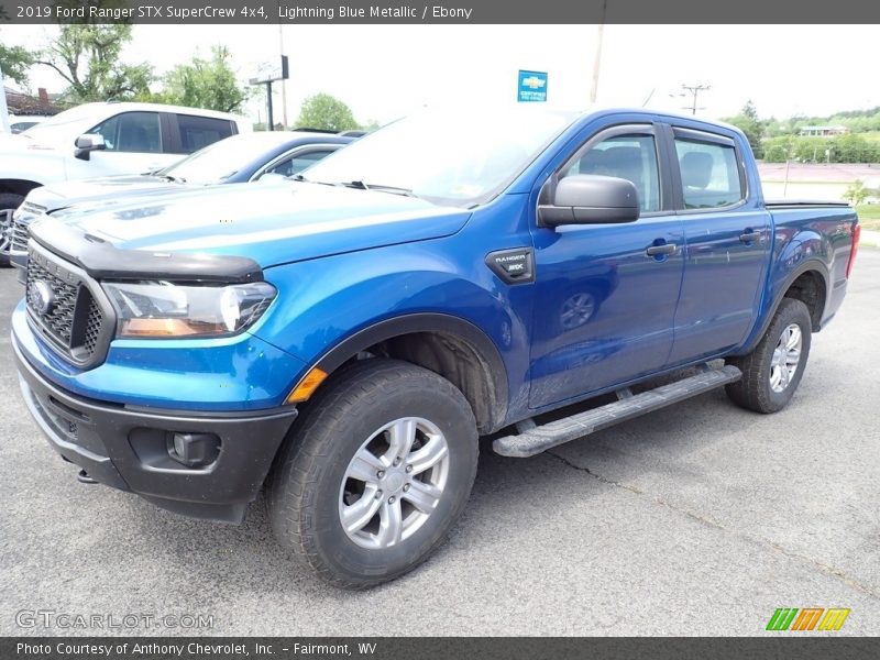 Lightning Blue Metallic / Ebony 2019 Ford Ranger STX SuperCrew 4x4