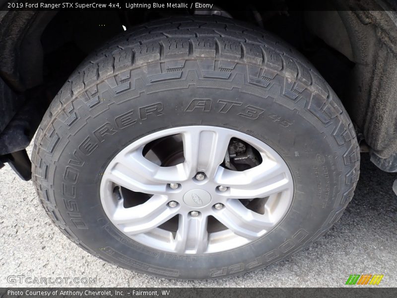 Lightning Blue Metallic / Ebony 2019 Ford Ranger STX SuperCrew 4x4