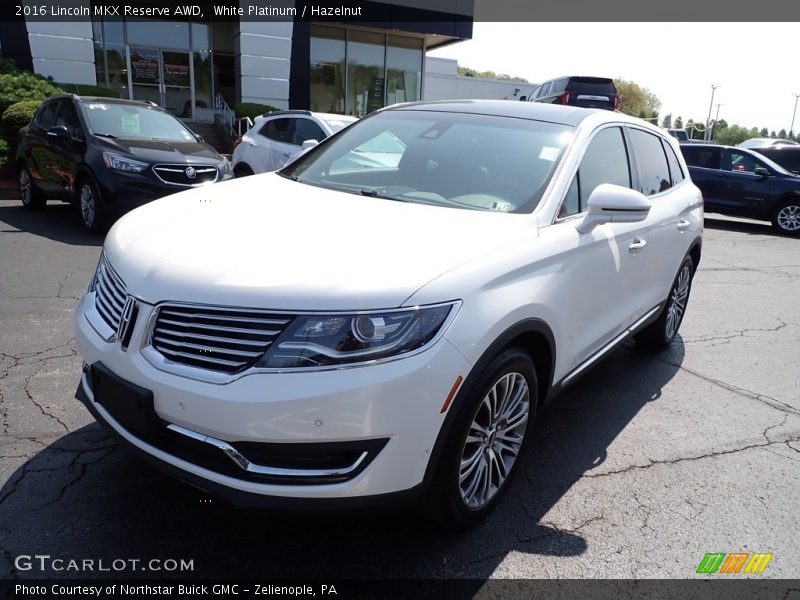 White Platinum / Hazelnut 2016 Lincoln MKX Reserve AWD