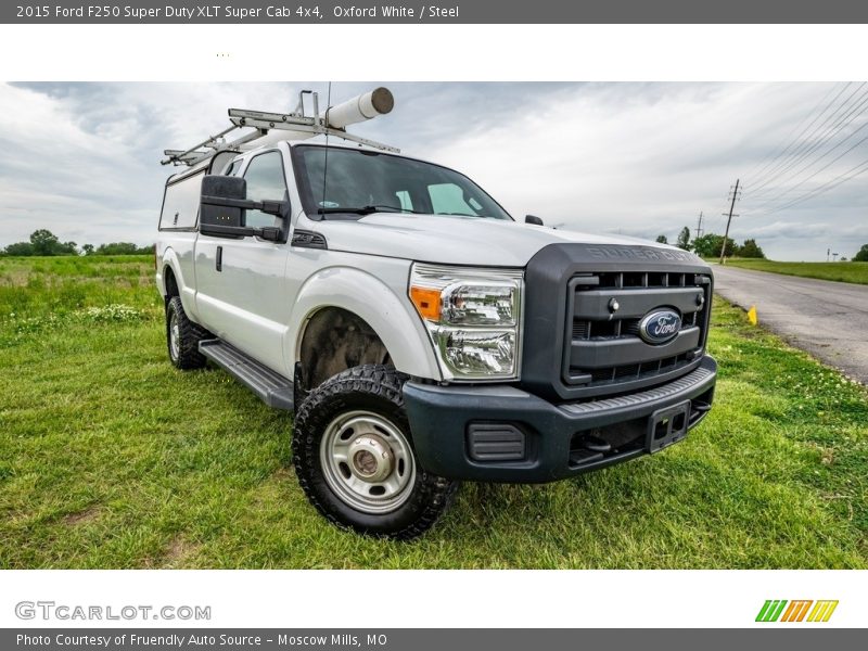 Oxford White / Steel 2015 Ford F250 Super Duty XLT Super Cab 4x4