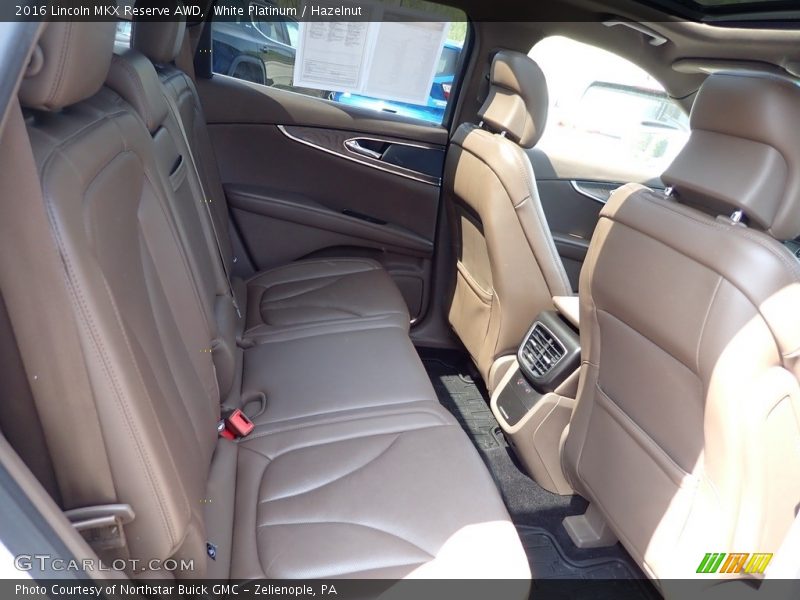 Rear Seat of 2016 MKX Reserve AWD