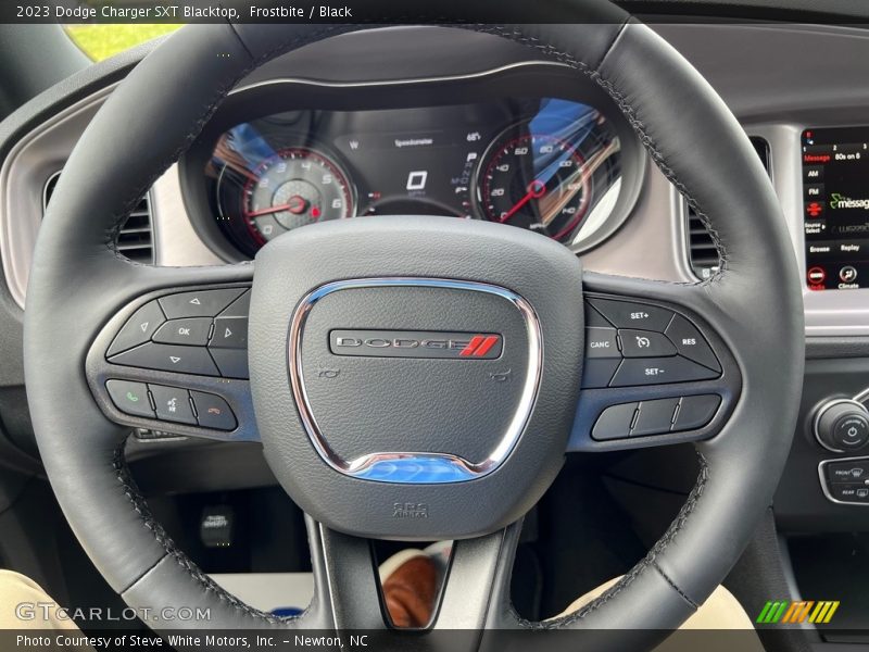 Frostbite / Black 2023 Dodge Charger SXT Blacktop