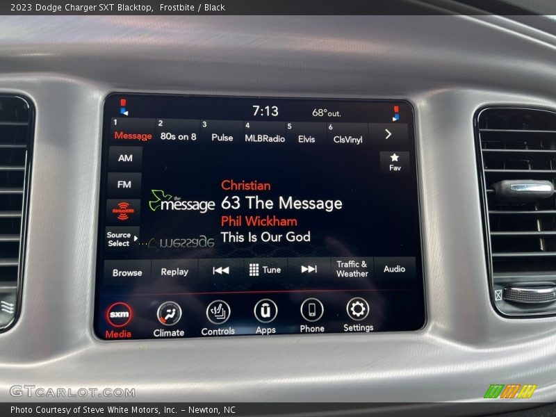 Frostbite / Black 2023 Dodge Charger SXT Blacktop