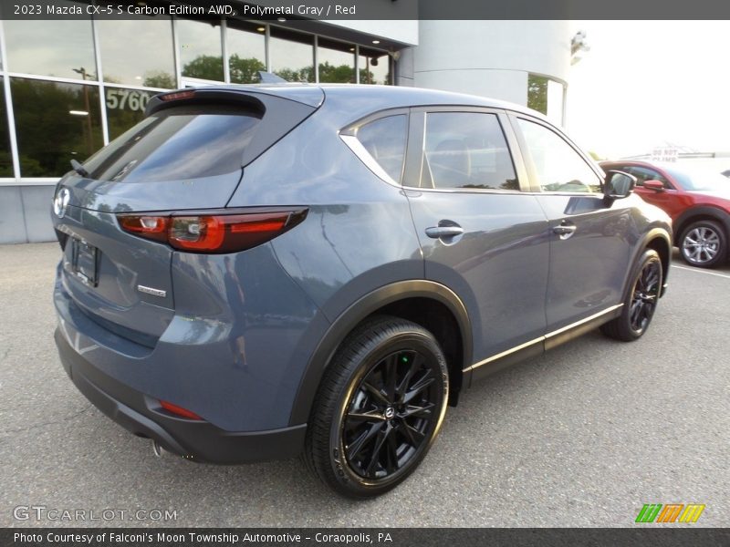 Polymetal Gray / Red 2023 Mazda CX-5 S Carbon Edition AWD