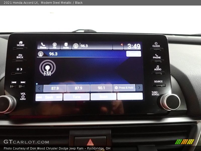 Modern Steel Metallic / Black 2021 Honda Accord LX