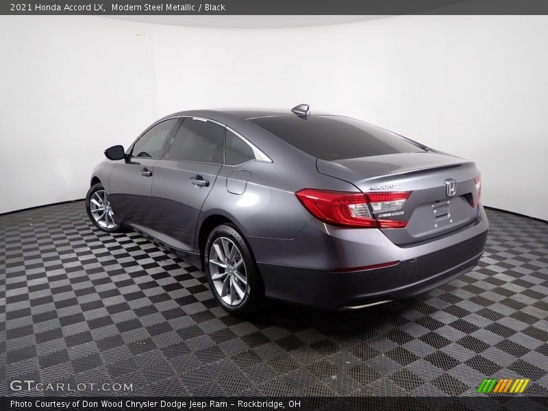 Modern Steel Metallic / Black 2021 Honda Accord LX