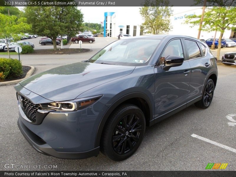Polymetal Gray / Red 2023 Mazda CX-5 S Carbon Edition AWD