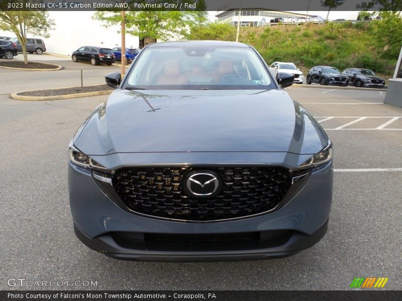 Polymetal Gray / Red 2023 Mazda CX-5 S Carbon Edition AWD