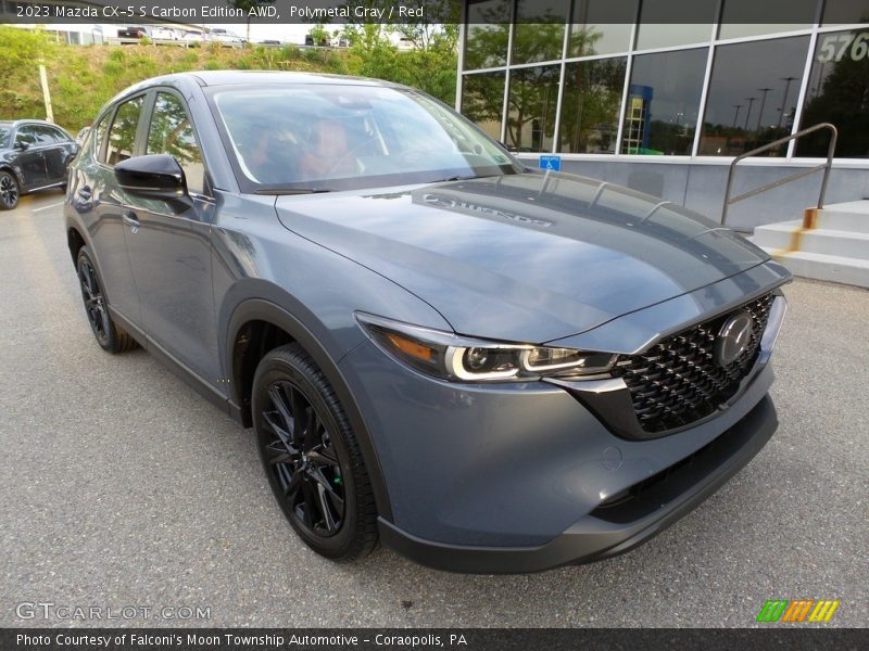 Polymetal Gray / Red 2023 Mazda CX-5 S Carbon Edition AWD